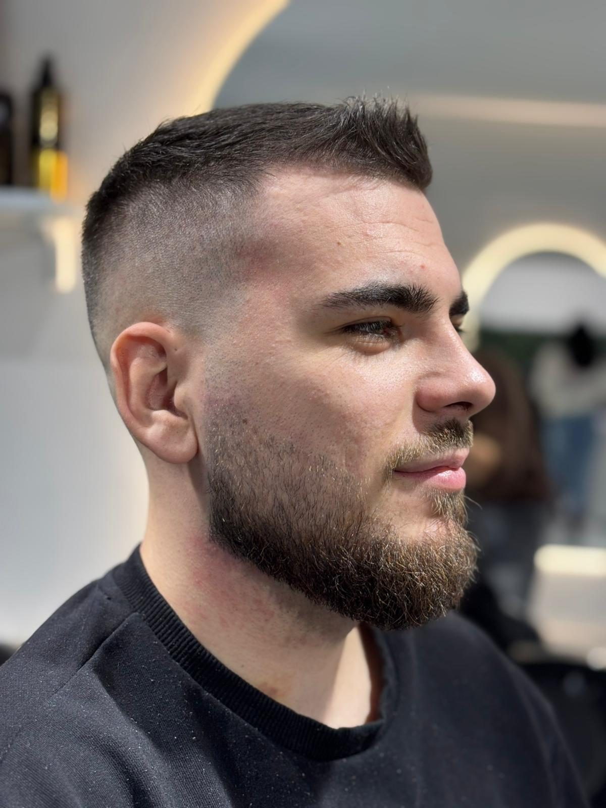 High fade & barbă